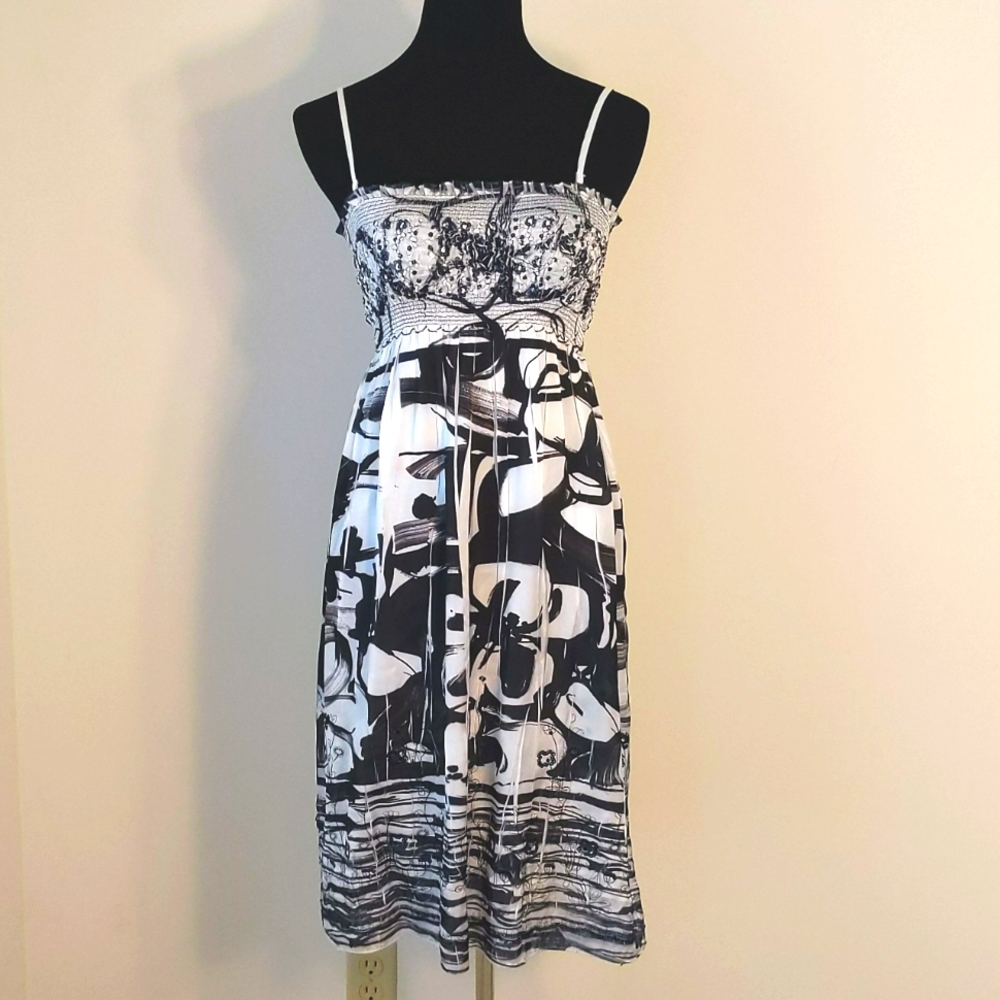 Lapis Sequin Embellished Dress, One Size, EUC